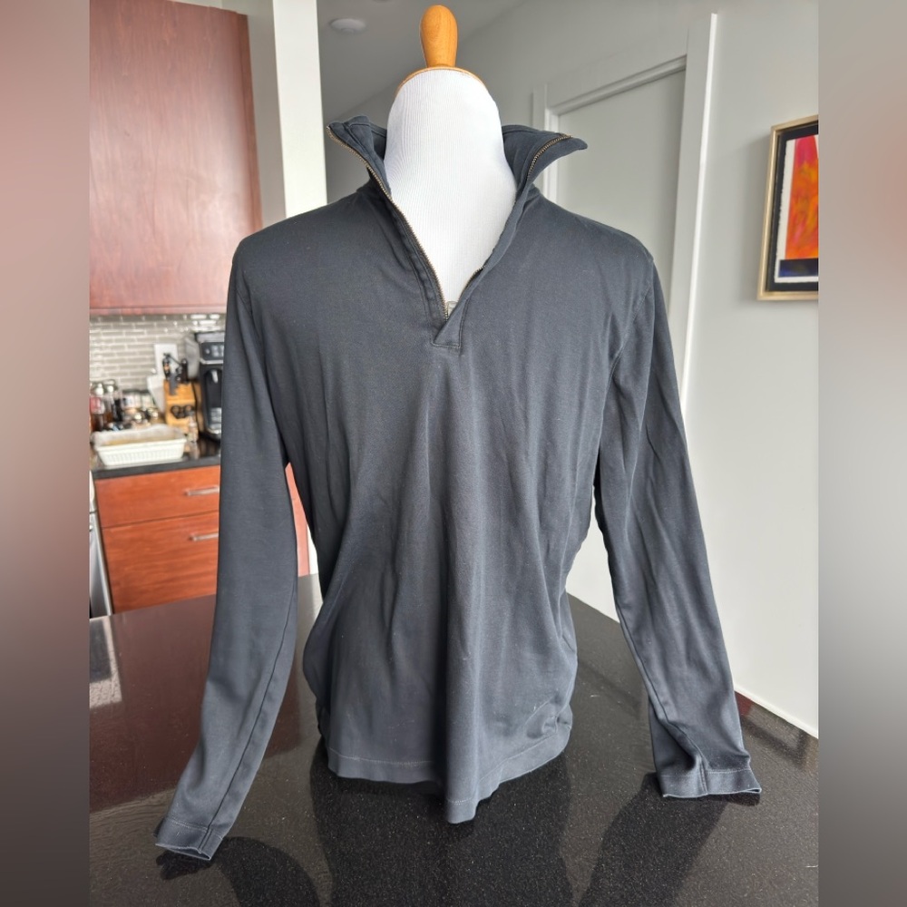 Banana Republic Black Mock Neck Pullover Sweater | Luxury Touch | Size M | Soft
